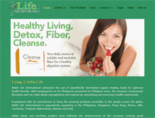 Tablet Screenshot of ournoblelife.com